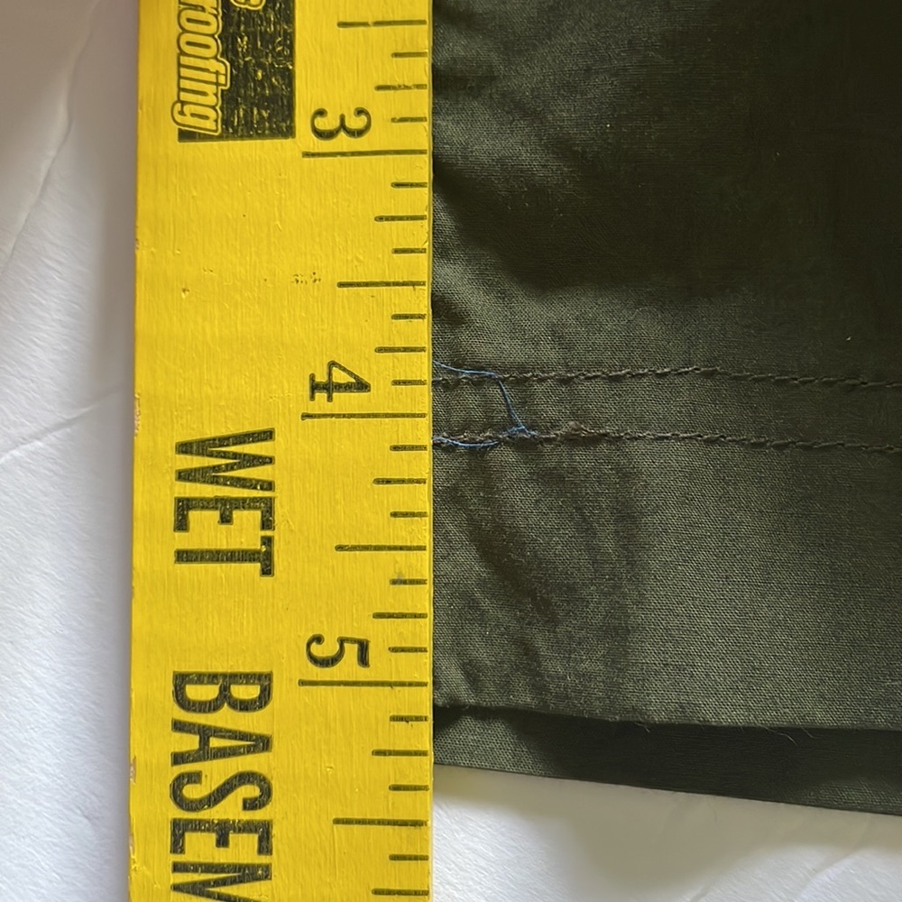 Sol Paperbag Elastic Waist Khaki Green Shorts Size XXL - Picture 7 of 8